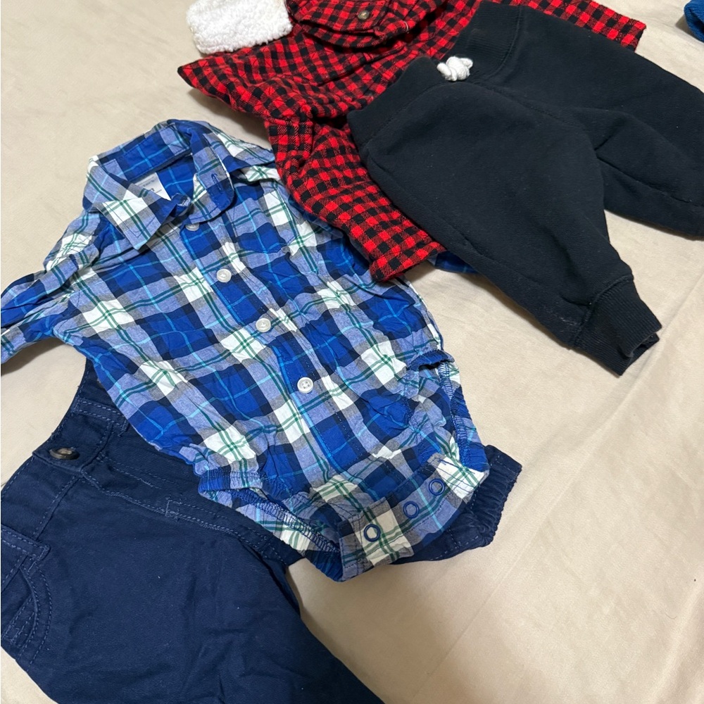 Blue Plaid Kids Shirt